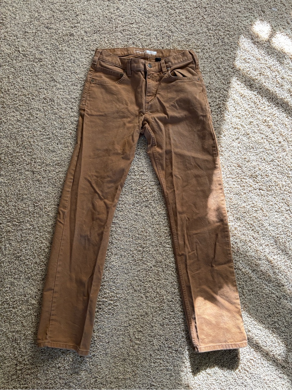 Carhartt Men’s Slim Straight Jeans in Carhartt Brown